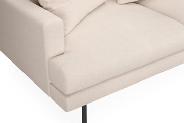 Menard 4-sits Högervänd L-formad Schäslongsoffa i Tyg - Beige - Möbler - Soffa - Divansoffa & schäslongsoffa - 4 sits soffa med divan