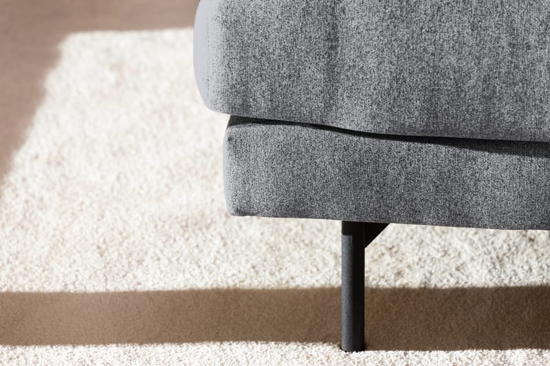 Menard 4-sits Högervänd L-formad Schäslongsoffa i Tyg - Grå - Möbler - Soffa - Divansoffa & schäslongsoffa - 4 sits soffa med divan