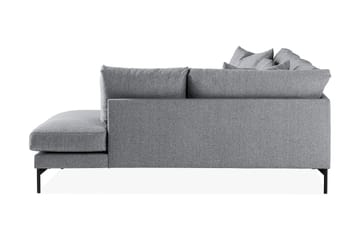 Menard 4-sits Högervänd L-formad Schäslongsoffa i Tyg - Grå - Möbler - Soffa - Divansoffa & schäslongsoffa - 4 sits soffa med divan