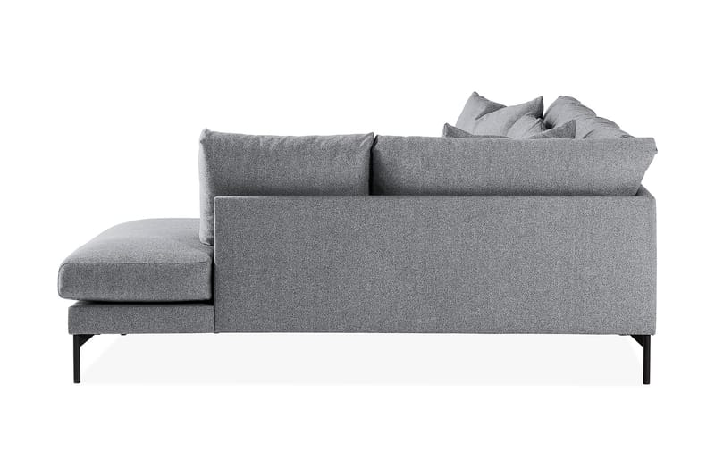 Menard 4-sits Högervänd L-formad Schäslongsoffa i Tyg - Grå - Möbler - Soffa - Divansoffa & schäslongsoffa - 4 sits soffa med divan