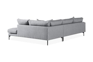 Menard 4-sits Högervänd L-formad Schäslongsoffa i Tyg - Grå - Möbler - Soffa - Divansoffa & schäslongsoffa - 4 sits soffa med divan