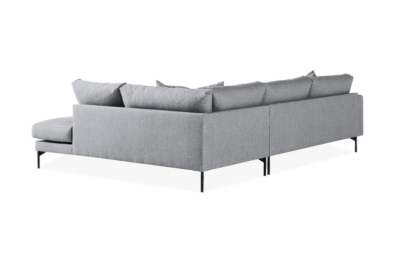Menard 4-sits Högervänd L-formad Schäslongsoffa i Tyg - Grå - Möbler - Soffa - Divansoffa & schäslongsoffa - 4 sits soffa med divan