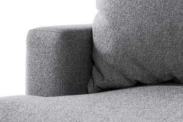 Menard 4-sits Högervänd L-formad Schäslongsoffa i Tyg - Grå - Möbler - Soffa - Divansoffa & schäslongsoffa - 4 sits soffa med divan