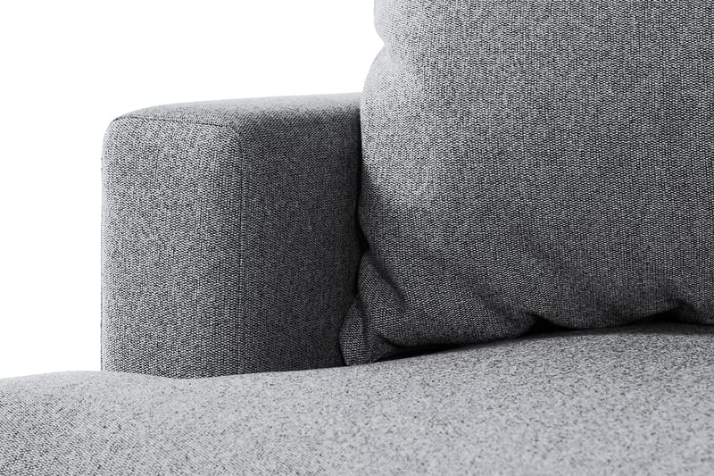 Menard 4-sits Högervänd L-formad Schäslongsoffa i Tyg - Grå - Möbler - Soffa - Divansoffa & schäslongsoffa - 4 sits soffa med divan