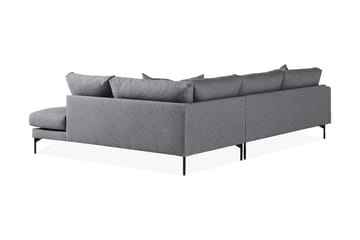 Menard 4-sits Högervänd L-formad Schäslongsoffa i Tyg - Mörkgrå - Möbler - Soffa - Divansoffa & schäslongsoffa - 4 sits soffa med divan