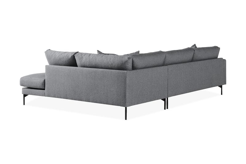 Menard 4-sits Högervänd L-formad Schäslongsoffa i Tyg - Mörkgrå - Möbler - Soffa - Divansoffa & schäslongsoffa - 4 sits soffa med divan