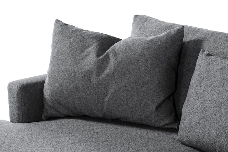 Menard 4-sits Högervänd L-formad Schäslongsoffa i Tyg - Mörkgrå - Möbler - Soffa - Divansoffa & schäslongsoffa - 4 sits soffa med divan