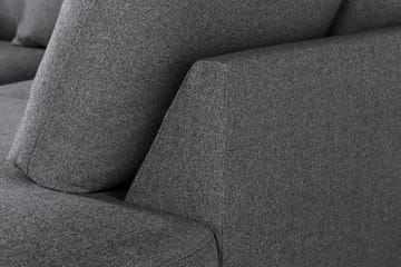 Menard 4-sits Högervänd L-formad Schäslongsoffa i Tyg - Mörkgrå - Möbler - Soffa - Divansoffa & schäslongsoffa - 4 sits soffa med divan