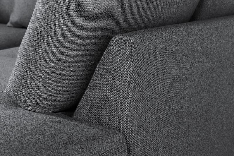 Menard 4-sits Högervänd L-formad Schäslongsoffa i Tyg - Mörkgrå - Möbler - Soffa - Divansoffa & schäslongsoffa - 4 sits soffa med divan