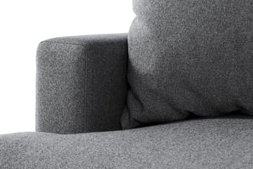 Menard 4-sits Högervänd L-formad Schäslongsoffa i Tyg - Mörkgrå - Möbler - Soffa - Divansoffa & schäslongsoffa - 4 sits soffa med divan
