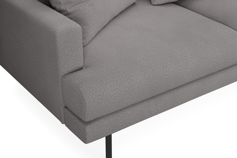 Menard 4-sits Högervänd L-formad Schäslongsoffa i Tyg - Mörkgrå - Möbler - Soffa - Divansoffa & schäslongsoffa - 4 sits soffa med divan