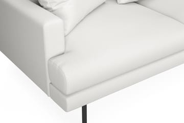 Menard 4-sits Högervänd L-formad Schäslongsoffa i Tyg - Vit - Möbler - Soffa - Divansoffa & schäslongsoffa - 4 sits soffa med divan