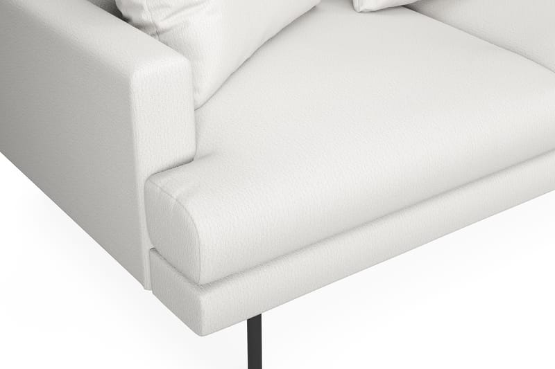Menard 4-sits Högervänd L-formad Schäslongsoffa i Tyg - Vit - Möbler - Soffa - Divansoffa & schäslongsoffa - 4 sits soffa med divan