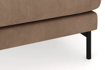 Menard 4-sits Högervänd Stor U-formad Djup Soffa med Divan och Schäslong i Manchester - Brun - Möbler - Soffa - Divansoffa & schäslongsoffa - 4 sits soffa med divan