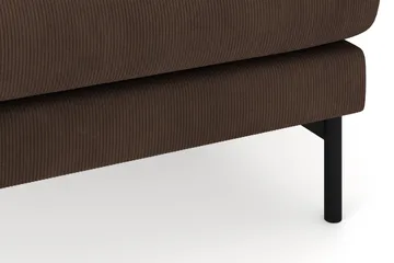 Menard 4-sits Högervänd Stor U-formad Djup Soffa med Divan och Schäslong i Manchester - Brun - Möbler - Soffa - Divansoffa & schäslongsoffa - 4 sits soffa med divan