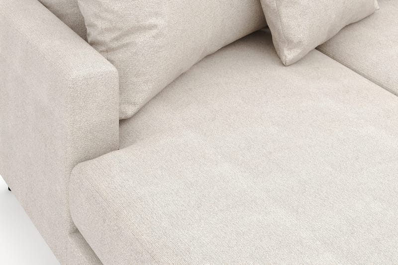 Menard 4-sits Högervänd Stor U-formad Djup Soffa med Divan och Schäslong i Tyg - Beige - Möbler - Soffa - Divansoffa & schäslongsoffa - 4 sits soffa med divan