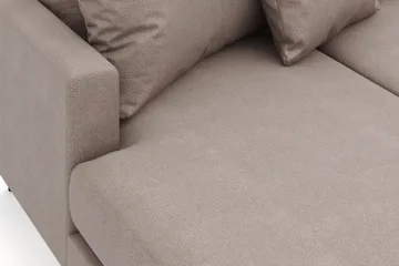 Menard 4-sits Högervänd Stor U-formad Djup Soffa med Divan och Schäslong i Tyg - Brun - Möbler - Soffa - Divansoffa & schäslongsoffa - 4 sits soffa med divan