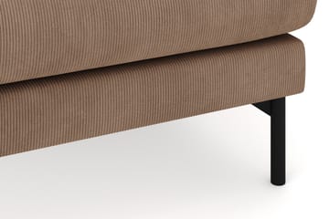 Menard 4-sits Högervänd U-formad Soffa med Divan och Schäslong i Manchester - Brun - Möbler - Soffa - Divansoffa & schäslongsoffa - 4 sits soffa med divan