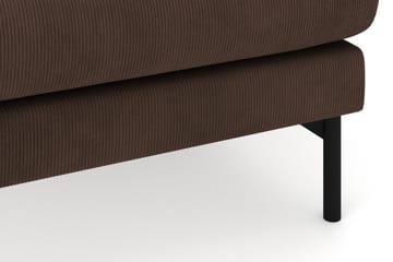 Menard 4-sits Högervänd U-formad Soffa med Divan och Schäslong i Manchester - Brun - Möbler - Soffa - Divansoffa & schäslongsoffa - 4 sits soffa med divan