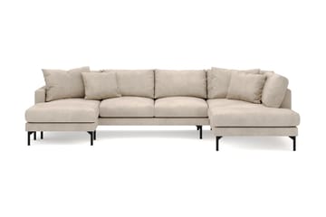 Menard 4-sits Högervänd U-formad Soffa med Divan och Schäslong i Manchester