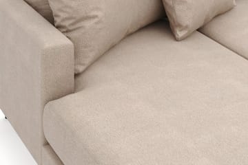 Menard 4-sits Högervänd U-formad Soffa med Divan och Schäslong i Tyg - Beige - Möbler - Soffa - Divansoffa & schäslongsoffa - 4 sits soffa med divan