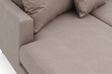 Menard 4-sits Högervänd U-formad Soffa med Divan och Schäslong i Tyg - Brun - Möbler - Soffa - Divansoffa & schäslongsoffa - 4 sits soffa med divan