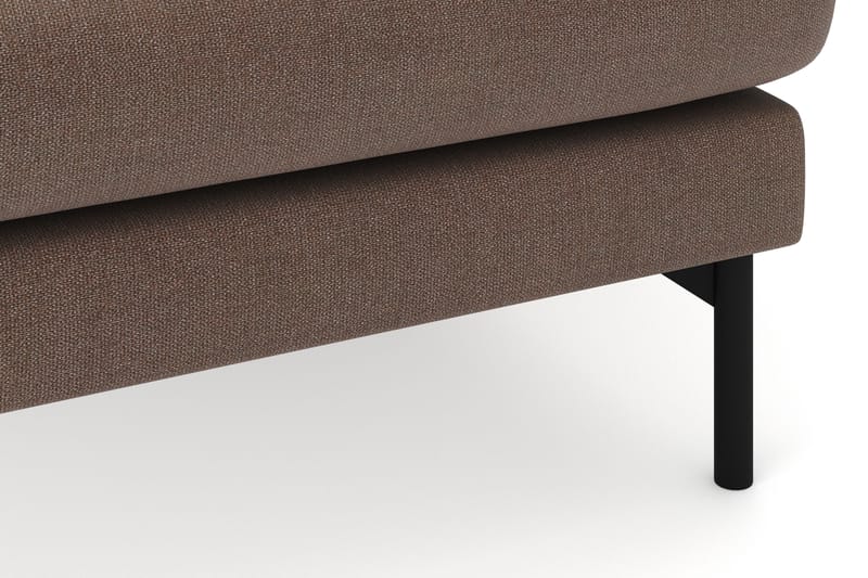 Menard 4-sits Högervänd U-formad Soffa med Divan och Schäslong i Tyg - Brun - Möbler - Soffa - Divansoffa & schäslongsoffa - 4 sits soffa med divan