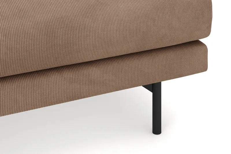 Menard 4-sits Vänstervänd L-formad Divansoffa i Manchester - Brun - Möbler - Soffa - Divansoffa & schäslongsoffa - 4 sits soffa med divan