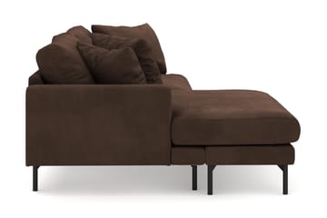 Menard 4-sits Vänstervänd L-formad Divansoffa i Manchester - Brun - Möbler - Soffa - Divansoffa & schäslongsoffa - 4 sits soffa med divan