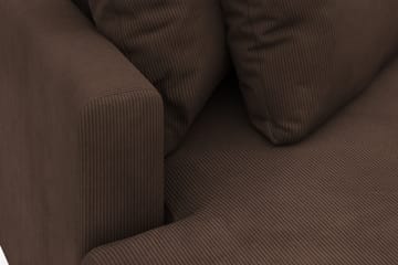 Menard 4-sits Vänstervänd L-formad Divansoffa i Manchester - Brun - Möbler - Soffa - Divansoffa & schäslongsoffa - 4 sits soffa med divan