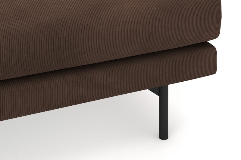 Menard 4-sits Vänstervänd L-formad Divansoffa i Manchester - Brun - Möbler - Soffa - Divansoffa & schäslongsoffa - 4 sits soffa med divan
