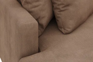 Menard 4-sits Vänstervänd L-formad Divansoffa i Manchester - Brun - Möbler - Soffa - Divansoffa & schäslongsoffa - 4 sits soffa med divan