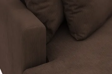 Menard 4-sits Vänstervänd L-formad Divansoffa i Manchester - Brun - Möbler - Soffa - Divansoffa & schäslongsoffa - 4 sits soffa med divan