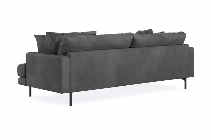 Menard 4-sits Vänstervänd L-formad Divansoffa i Manchester - Grå - Möbler - Soffa - Divansoffa & schäslongsoffa - 4 sits soffa med divan