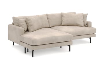 Menard 4-sits Vänstervänd L-formad Divansoffa i Manchester - Greige - Möbler - Soffa - Divansoffa & schäslongsoffa - 4 sits soffa med divan