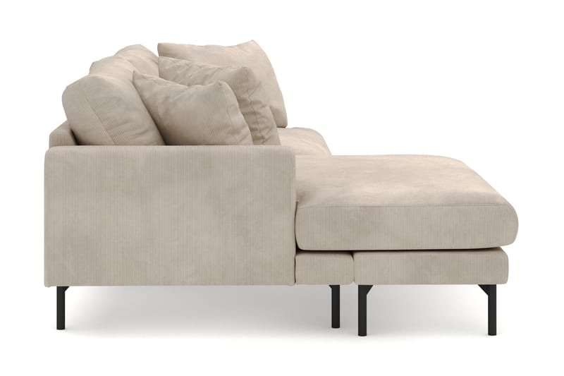 Menard 4-sits Vänstervänd L-formad Divansoffa i Manchester - Greige - Möbler - Soffa - Divansoffa & schäslongsoffa - 4 sits soffa med divan
