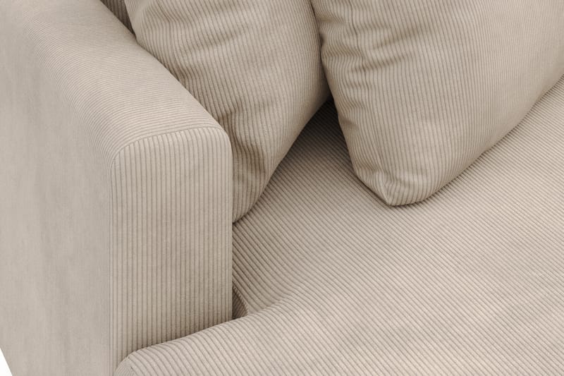 Menard 4-sits Vänstervänd L-formad Divansoffa i Manchester - Greige - Möbler - Soffa - Divansoffa & schäslongsoffa - 4 sits soffa med divan