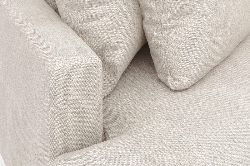 Menard 4-sits Vänstervänd L-formad Divansoffa i Tyg - Beige - Möbler - Soffa - Divansoffa & schäslongsoffa - 4 sits soffa med divan