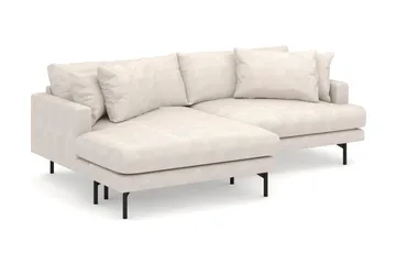 Menard 4-sits Vänstervänd L-formad Divansoffa i Tyg - Beige - Möbler - Soffa - Divansoffa & schäslongsoffa - 4 sits soffa med divan