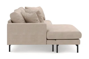 Menard 4-sits Vänstervänd L-formad Divansoffa i Tyg - Beige - Möbler - Soffa - Divansoffa & schäslongsoffa - 4 sits soffa med divan