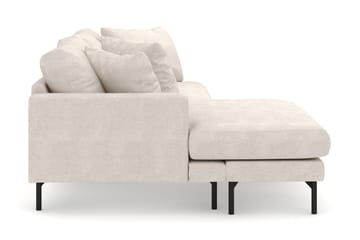 Menard 4-sits Vänstervänd L-formad Divansoffa i Tyg - Beige - Möbler - Soffa - Divansoffa & schäslongsoffa - 4 sits soffa med divan