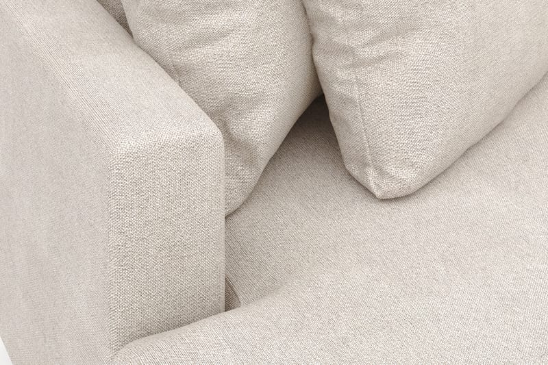 Menard 4-sits Vänstervänd L-formad Divansoffa i Tyg - Beige - Möbler - Soffa - Divansoffa & schäslongsoffa - 4 sits soffa med divan