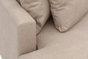Menard 4-sits Vänstervänd L-formad Divansoffa i Tyg - Beige - Möbler - Soffa - Divansoffa & schäslongsoffa - 4 sits soffa med divan