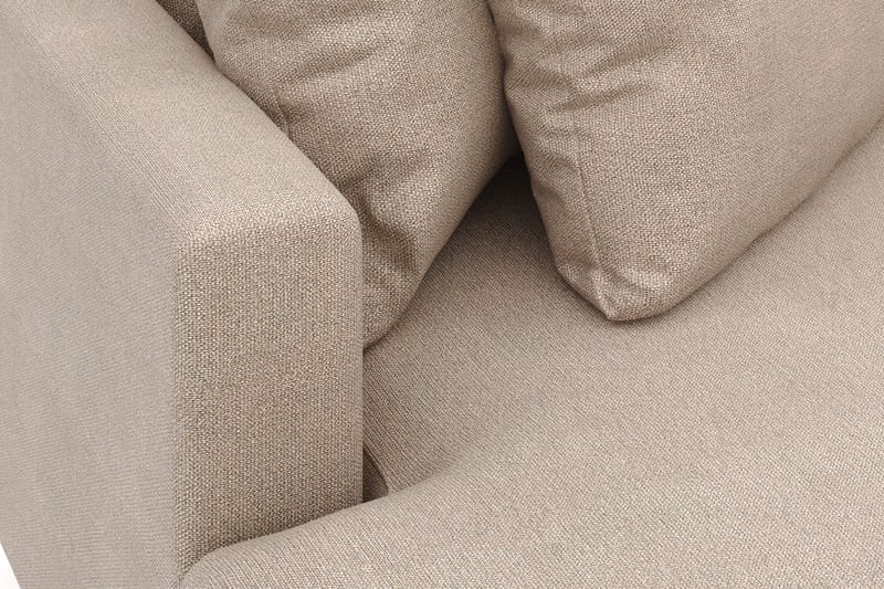 Menard 4-sits Vänstervänd L-formad Divansoffa i Tyg - Beige - Möbler - Soffa - Divansoffa & schäslongsoffa - 4 sits soffa med divan