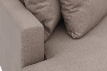 Menard 4-sits Vänstervänd L-formad Divansoffa i Tyg - Brun - Möbler - Soffa - Divansoffa & schäslongsoffa - 4 sits soffa med divan