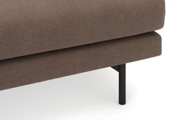 Menard 4-sits Vänstervänd L-formad Divansoffa i Tyg - Brun - Möbler - Soffa - Divansoffa & schäslongsoffa - 4 sits soffa med divan