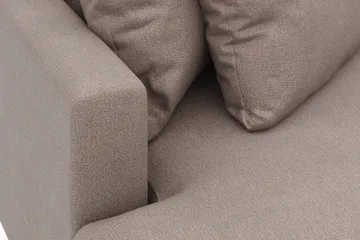 Menard 4-sits Vänstervänd L-formad Divansoffa i Tyg - Brun - Möbler - Soffa - Divansoffa & schäslongsoffa - 4 sits soffa med divan
