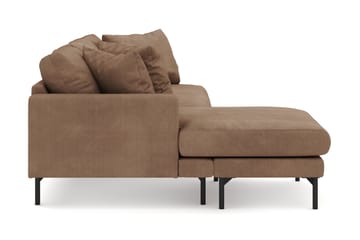 Menard 4-sits Vänstervänd L-formad Djup Divansoffa i Manchester - Brun - Möbler - Soffa - Divansoffa & schäslongsoffa - 4 sits soffa med divan