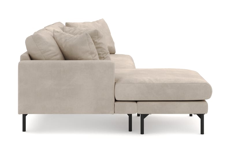 Menard 4-sits Vänstervänd L-formad Djup Divansoffa i Manchester - Grå - Möbler - Soffa - Divansoffa & schäslongsoffa - 4 sits soffa med divan