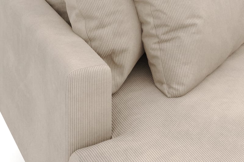 Menard 4-sits Vänstervänd L-formad Djup Divansoffa i Manchester - Grå - Möbler - Soffa - Divansoffa & schäslongsoffa - 4 sits soffa med divan